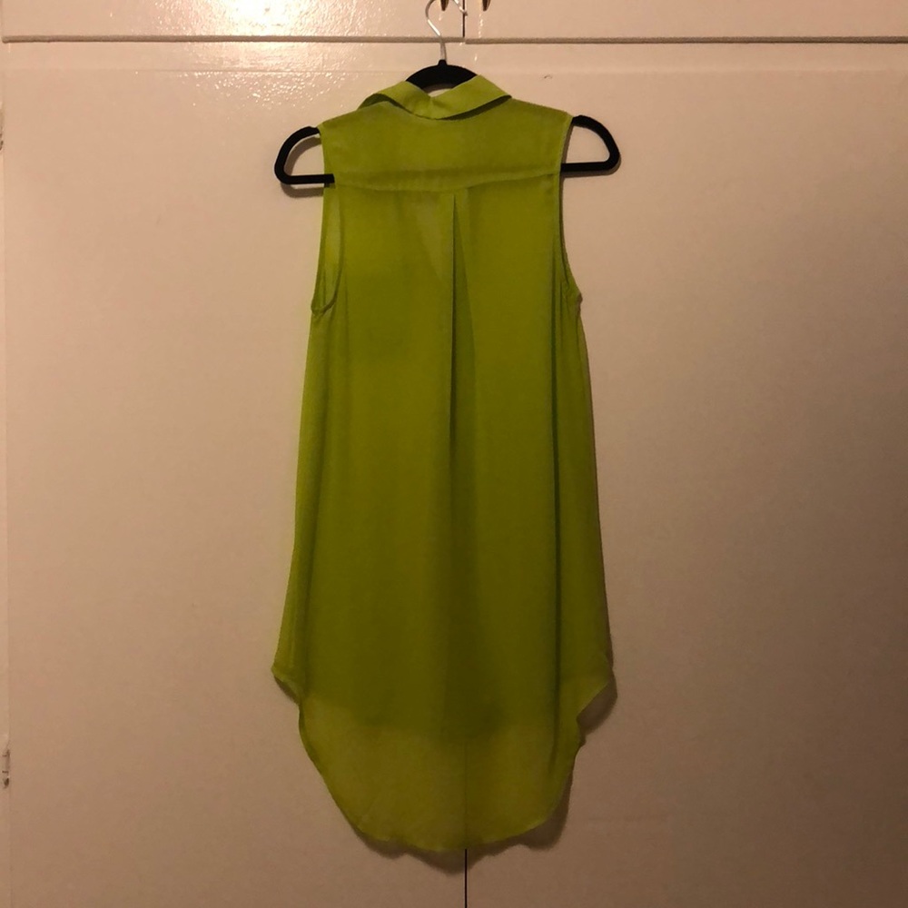 Lime Green Button Down Tunic - image 3